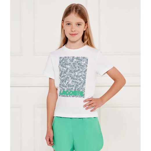 Lacoste T-shirt | Regular Fit ze sklepu Gomez Fashion Store w kategorii Bluzki dziewczęce - zdjęcie 184521231