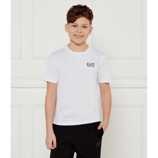 EA7 T-shirt | Regular Fit 130 wyprzedaż Gomez Fashion Store