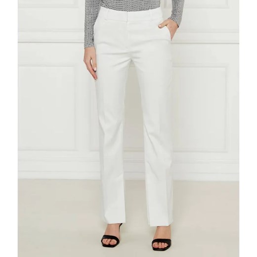 HUGO Spodnie Hambori | Slim Fit | high waist ze sklepu Gomez Fashion Store w kategorii Spodnie damskie - zdjęcie 184521350