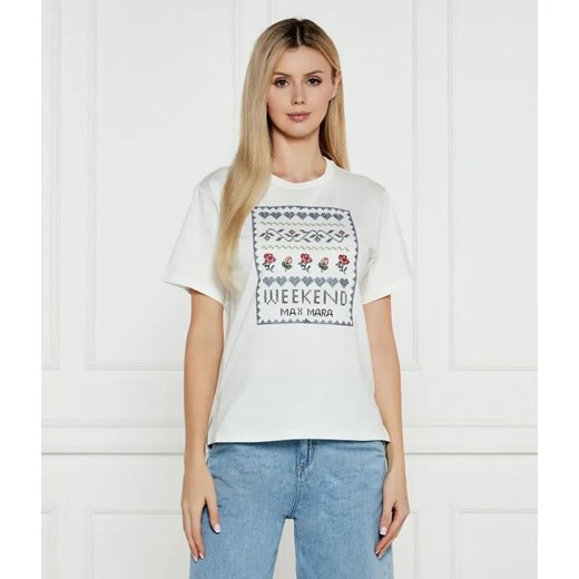 Weekend MaxMara T-shirt CABINA | Regular Fit ze sklepu Gomez Fashion Store w kategorii Bluzki damskie - zdjęcie 184521462