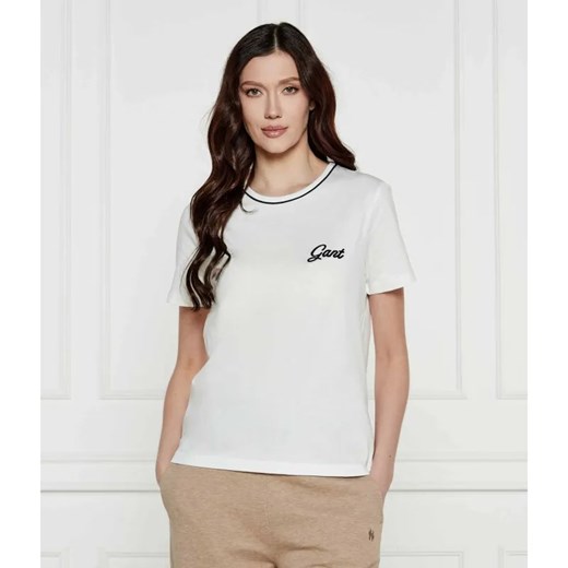Gant T-shirt | Regular Fit ze sklepu Gomez Fashion Store w kategorii Bluzki damskie - zdjęcie 184521614