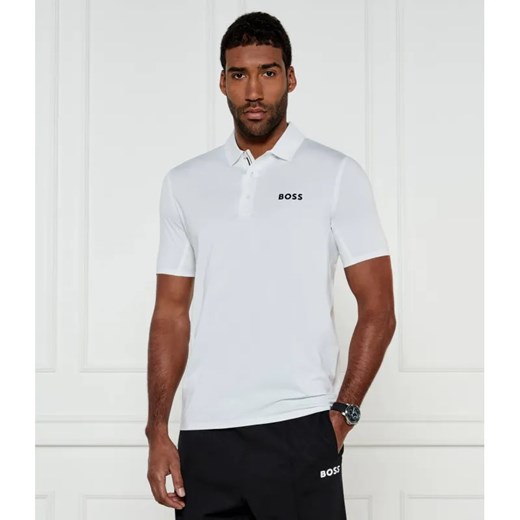BOSS GREEN Polo BOSS x Matteo Berrettini Patteo MB 17 | Slim Fit | stretch ze sklepu Gomez Fashion Store w kategorii T-shirty męskie - zdjęcie 184521662