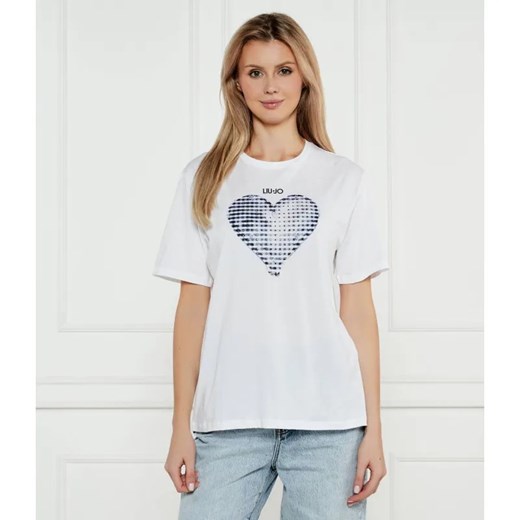 Liu Jo T-shirt | Regular Fit ze sklepu Gomez Fashion Store w kategorii Bluzki damskie - zdjęcie 184521780