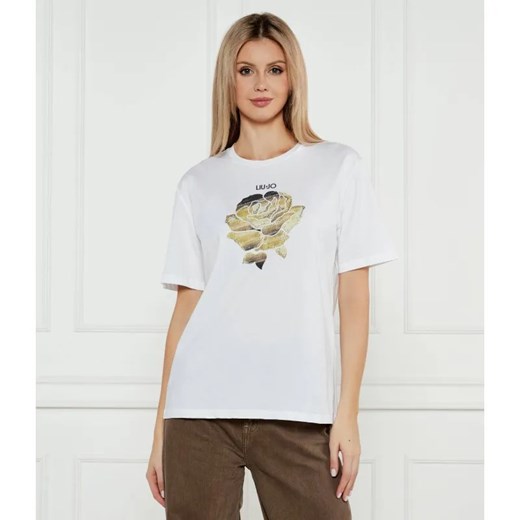 Liu Jo T-shirt | Regular Fit ze sklepu Gomez Fashion Store w kategorii Bluzki damskie - zdjęcie 184521793