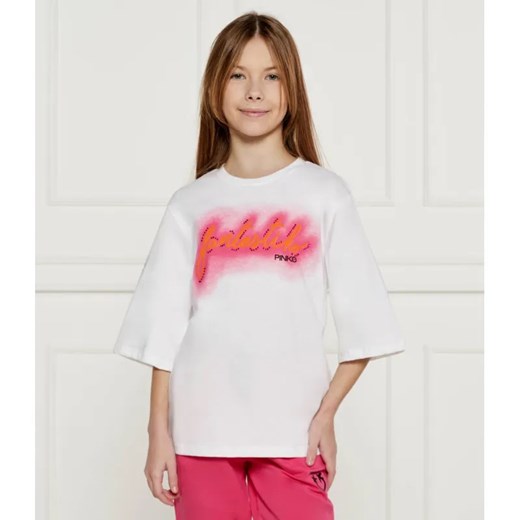 Pinko UP T-shirt | Oversize fit ze sklepu Gomez Fashion Store w kategorii Bluzki dziewczęce - zdjęcie 184521854