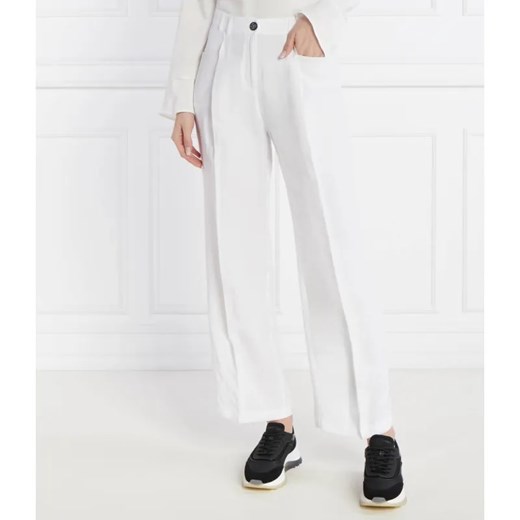 Marc Cain Spodnie WASCO | Loose fit | z dodatkiem lnu ze sklepu Gomez Fashion Store w kategorii Spodnie damskie - zdjęcie 184521900