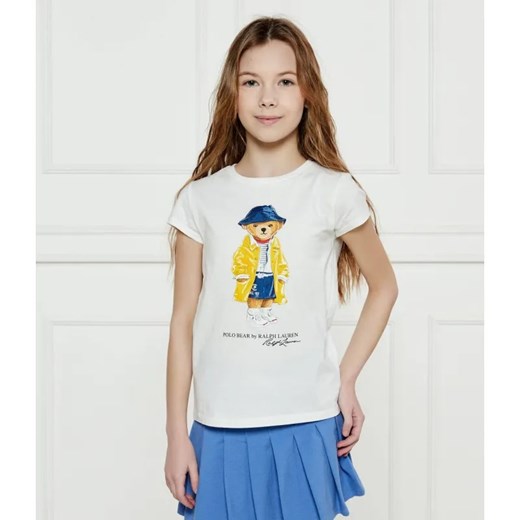 POLO RALPH LAUREN T-shirt | Regular Fit ze sklepu Gomez Fashion Store w kategorii Bluzki dziewczęce - zdjęcie 184521912
