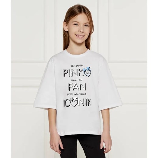 Pinko UP T-shirt | Loose fit ze sklepu Gomez Fashion Store w kategorii Bluzki dziewczęce - zdjęcie 184521932