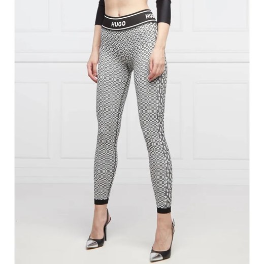 HUGO Legginsy Nusa | Slim Fit ze sklepu Gomez Fashion Store w kategorii Spodnie damskie - zdjęcie 184521971
