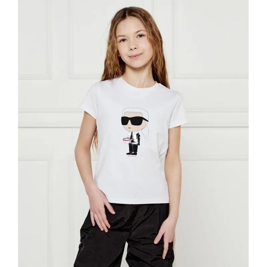 Karl Lagerfeld Kids T-shirt | Regular Fit ze sklepu Gomez Fashion Store w kategorii Bluzki dziewczęce - zdjęcie 184521982