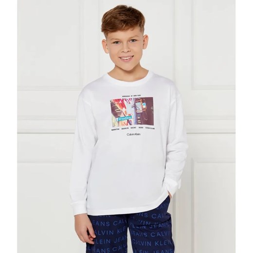 Calvin Klein Jeans Longsleeve | Regular Fit ze sklepu Gomez Fashion Store w kategorii T-shirty chłopięce - zdjęcie 184522022