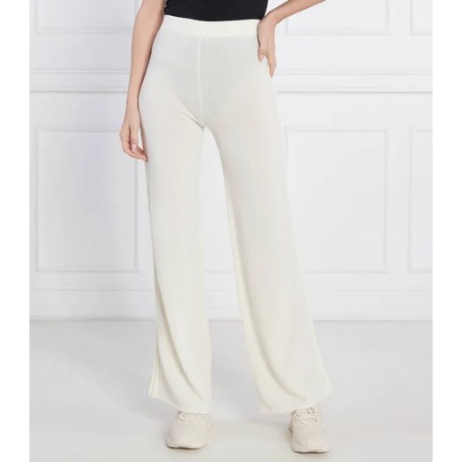 Beatrice B Wełniane spodnie dzianinowe | Relaxed fit | z dodatkiem kaszmiru ze sklepu Gomez Fashion Store w kategorii Spodnie damskie - zdjęcie 184522042