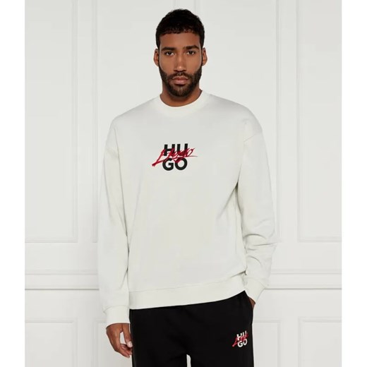 HUGO Bluza Dlogonty | Relaxed fit ze sklepu Gomez Fashion Store w kategorii Bluzy męskie - zdjęcie 184522060