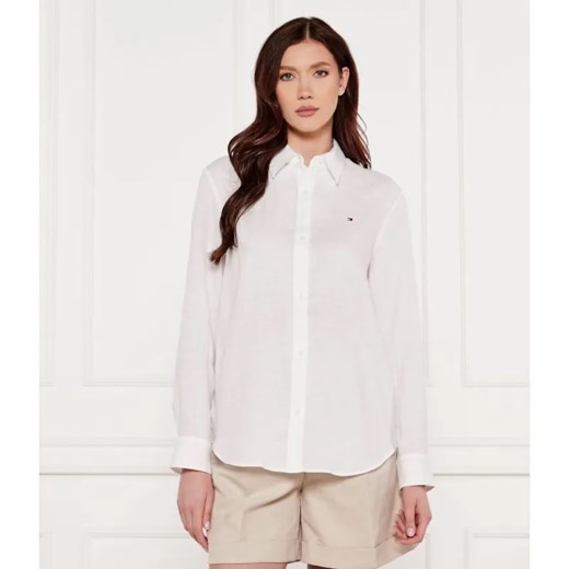 Tommy Hilfiger Lniana koszula | Relaxed fit ze sklepu Gomez Fashion Store w kategorii Koszule damskie - zdjęcie 184522104