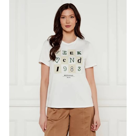 Weekend MaxMara T-shirt TEIERA | Regular Fit ze sklepu Gomez Fashion Store w kategorii Bluzki damskie - zdjęcie 184522120