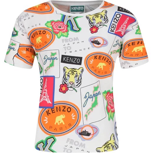 KENZO KIDS T-shirt | Regular Fit ze sklepu Gomez Fashion Store w kategorii Bluzki dziewczęce - zdjęcie 184522142