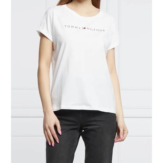 Tommy Hilfiger T-shirt | Regular Fit ze sklepu Gomez Fashion Store w kategorii Bluzki damskie - zdjęcie 184522191