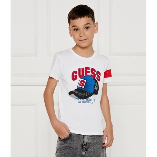 Guess T-shirt | Regular Fit ze sklepu Gomez Fashion Store w kategorii T-shirty chłopięce - zdjęcie 184522192
