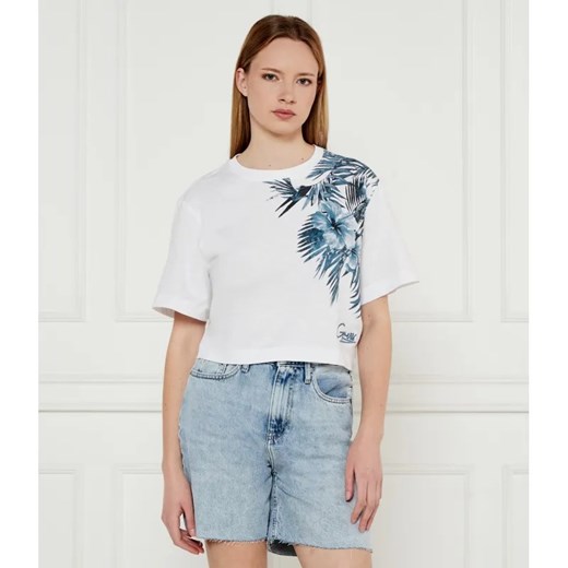 GUESS T-shirt | Cropped Fit ze sklepu Gomez Fashion Store w kategorii Bluzki damskie - zdjęcie 184522252