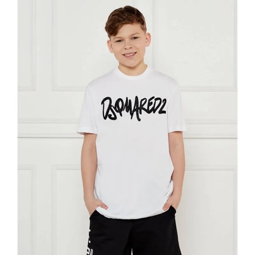 Dsquared2 T-shirt | Regular Fit ze sklepu Gomez Fashion Store w kategorii Bluzki dziewczęce - zdjęcie 184522313