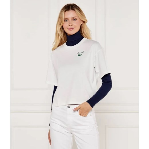Lacoste T-shirt | Relaxed fit ze sklepu Gomez Fashion Store w kategorii Bluzki damskie - zdjęcie 184522403