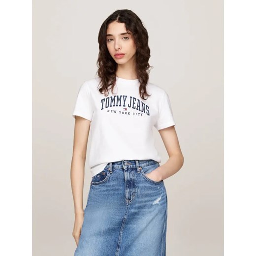 Tommy Jeans T-shirt VARSITY | Regular Fit ze sklepu Gomez Fashion Store w kategorii Bluzki damskie - zdjęcie 184522433