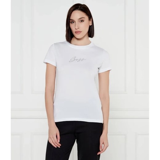 BOSS ORANGE T-shirt C_Esogo_2_MA_crystal | Regular Fit ze sklepu Gomez Fashion Store w kategorii Bluzki damskie - zdjęcie 184522434
