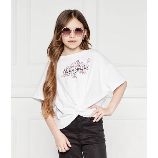 Pepe Jeans London T-shirt QUINDARA | Regular Fit ze sklepu Gomez Fashion Store w kategorii Bluzki dziewczęce - zdjęcie 184522500