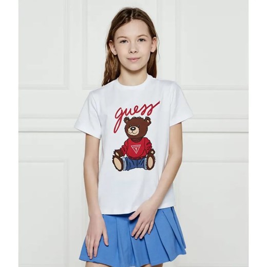 Guess T-shirt | Regular Fit ze sklepu Gomez Fashion Store w kategorii Bluzki dziewczęce - zdjęcie 184522531