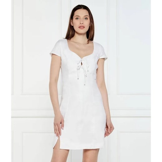 GUESS Lniana sukienka ISABEAU ze sklepu Gomez Fashion Store w kategorii Sukienki - zdjęcie 184522533