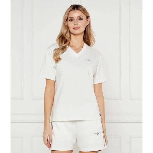Aeronautica Militare T-shirt | Regular Fit ze sklepu Gomez Fashion Store w kategorii Bluzki damskie - zdjęcie 184522660