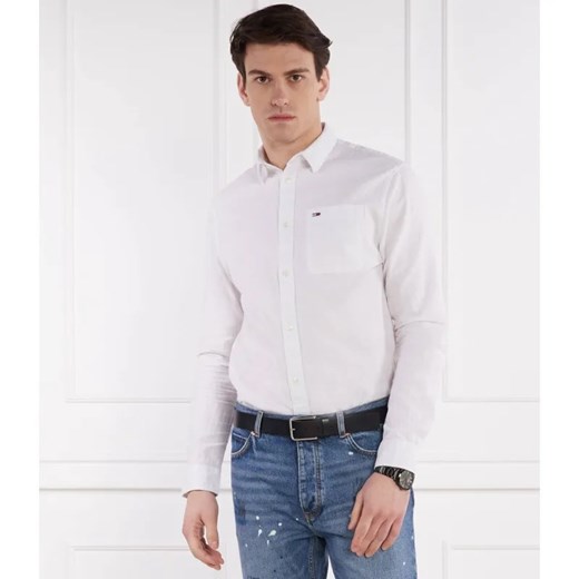 Tommy Jeans Koszula | Regular Fit | z dodatkiem lnu ze sklepu Gomez Fashion Store w kategorii Koszule męskie - zdjęcie 184522673