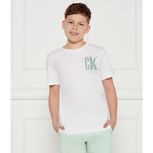 Calvin Klein Jeans T-shirt | Regular Fit ze sklepu Gomez Fashion Store w kategorii T-shirty chłopięce - zdjęcie 184522692