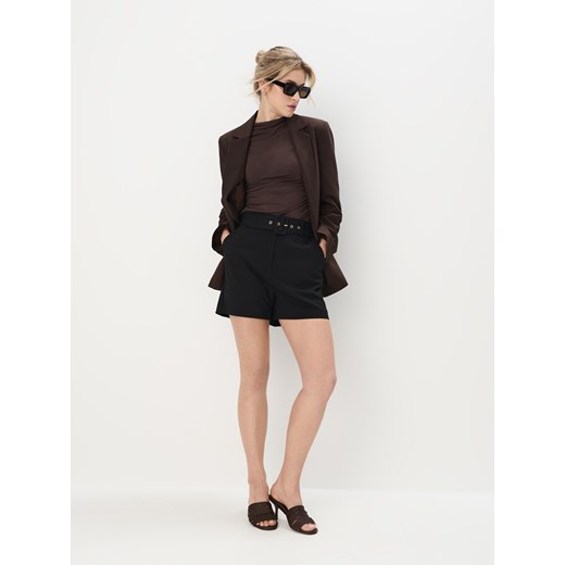 Mohito - Eleganckie czarne szorty - czarny ze sklepu Mohito w kategorii Szorty - zdjęcie 184522881