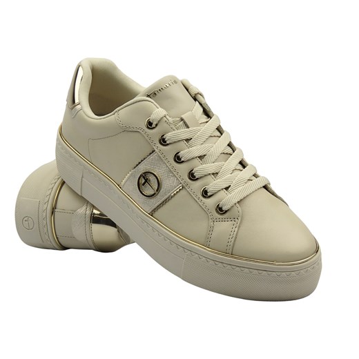 Sneakersy damskie - TAMARIS 1-23724-42, beżowe ze sklepu ulubioneobuwie w kategorii Trampki damskie - zdjęcie 184523942
