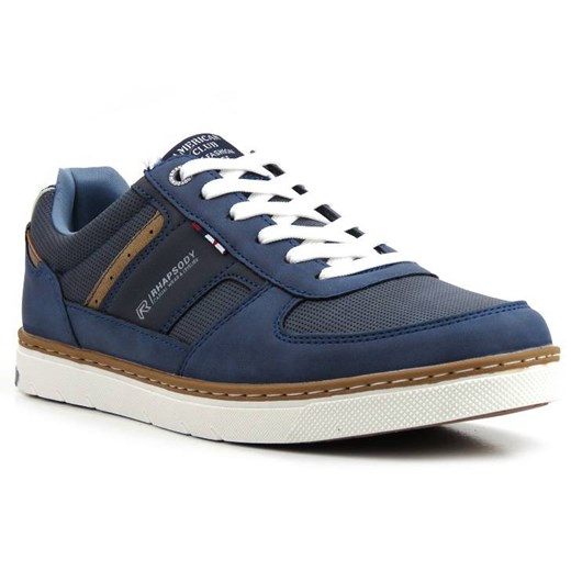 Buty męskie sportowe AMERICAN CLUB RH 78/22, granatowe ze sklepu ulubioneobuwie w kategorii Trampki męskie - zdjęcie 184524163