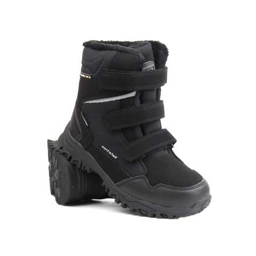 Śniegowce damskie, unisex - AMERICAN CLUB HL99/23, czarne ze sklepu ulubioneobuwie w kategorii Śniegowce damskie - zdjęcie 184524672