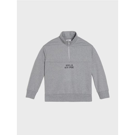 Sinsay - Bluza ze stójką - szary ze sklepu Sinsay w kategorii Bluzy chłopięce - zdjęcie 184525454
