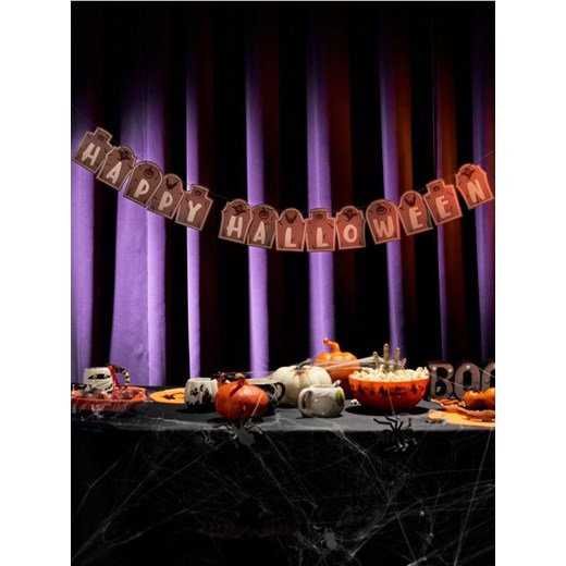 Sinsay - Girlanda Happy Halloween - beżowy Sinsay One Size Sinsay