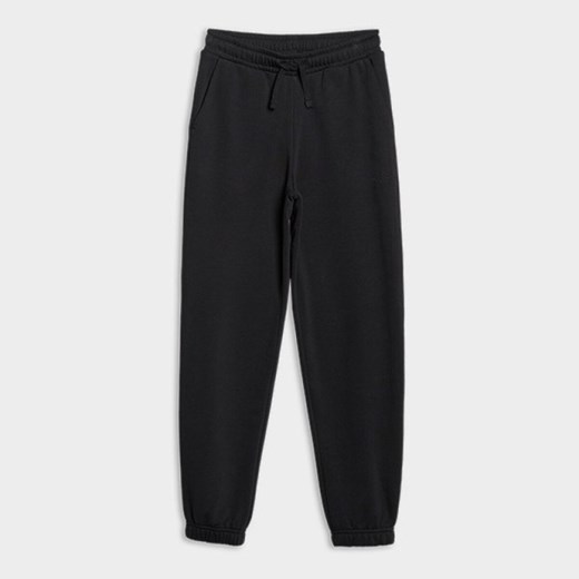 Dziewczęce spodnie dresowe joggery 4F 4FJWMM00TTROF1189 - czarne ze sklepu Sportstylestory.com w kategorii Spodnie dziewczęce - zdjęcie 184525881