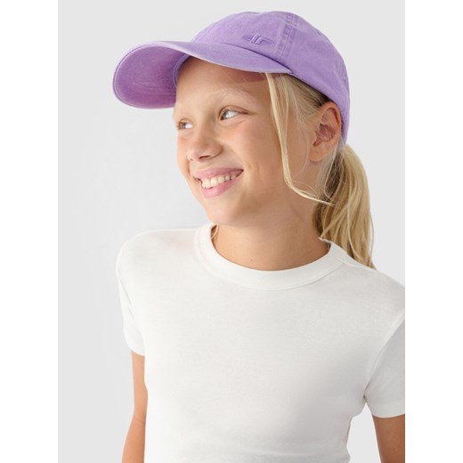Dziewczęcy t-shirt basic 4F 4FJRSS24TTSHF2053 - biały 4f Junior 164 okazyjna cena Sportstylestory.com