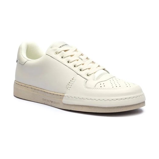 Emporio Armani Skórzane sneakersy ze sklepu Gomez Fashion Store w kategorii Buty sportowe męskie - zdjęcie 184526061
