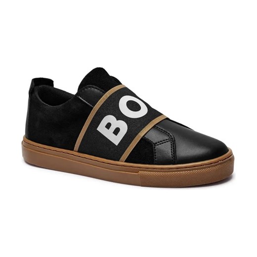 BOSS Kidswear Skórzane sneakersy ze sklepu Gomez Fashion Store w kategorii Buty sportowe dziecięce - zdjęcie 184526074