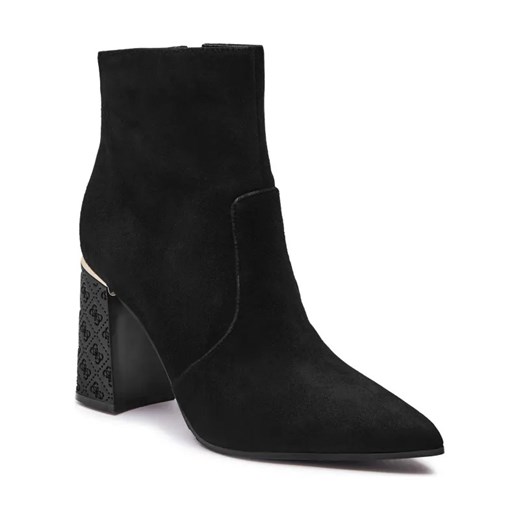 Guess Skórzane botki na słupku FRENKIE ze sklepu Gomez Fashion Store w kategorii Botki - zdjęcie 184526171