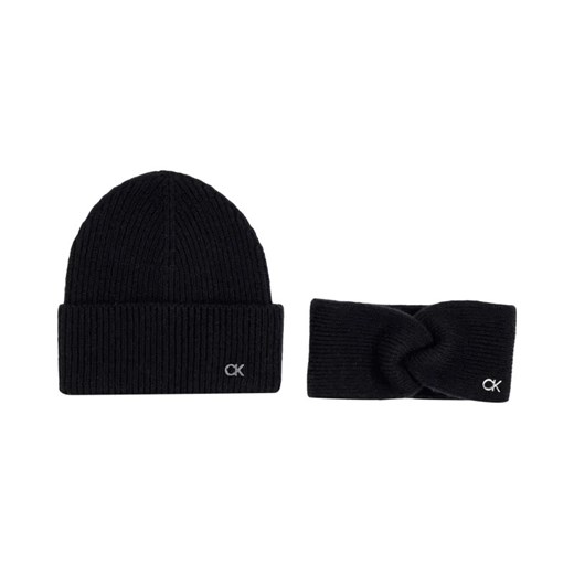 Calvin Klein Wełniana czapka + opaska | z dodatkiem kaszmiru ze sklepu Gomez Fashion Store w kategorii Czapki zimowe damskie - zdjęcie 184526253