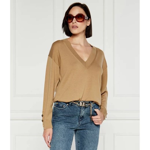 Michael Kors Wełniany sweter MERINO | Regular Fit ze sklepu Gomez Fashion Store w kategorii Swetry damskie - zdjęcie 184526430