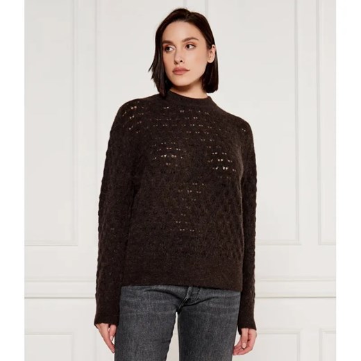 Samsøe Samsøe Wełniany sweter Saanour | Classic fit ze sklepu Gomez Fashion Store w kategorii Swetry damskie - zdjęcie 184526532