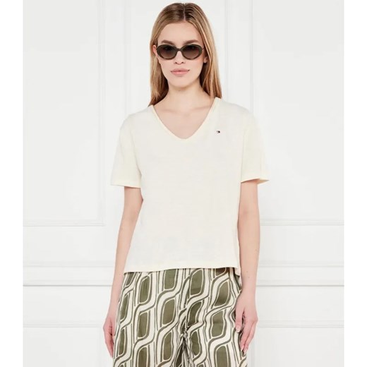 Tommy Hilfiger T-shirt | Regular Fit ze sklepu Gomez Fashion Store w kategorii Bluzki damskie - zdjęcie 184526540