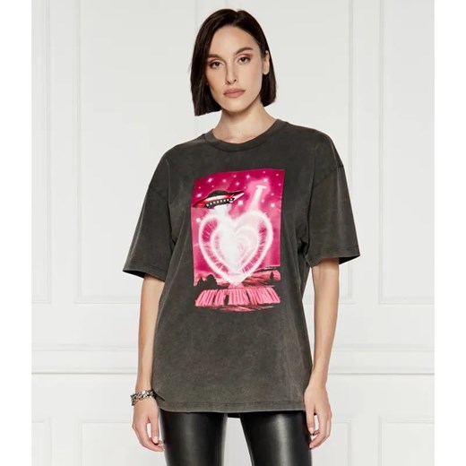 HUGO T-shirt Drisela | Oversize fit ze sklepu Gomez Fashion Store w kategorii Bluzki damskie - zdjęcie 184526581