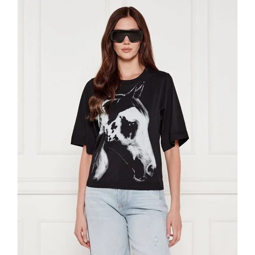 Pinko T-shirt Trophy |PINKO X Patrick McDowell | Oversize fit ze sklepu Gomez Fashion Store w kategorii Bluzki damskie - zdjęcie 184526643